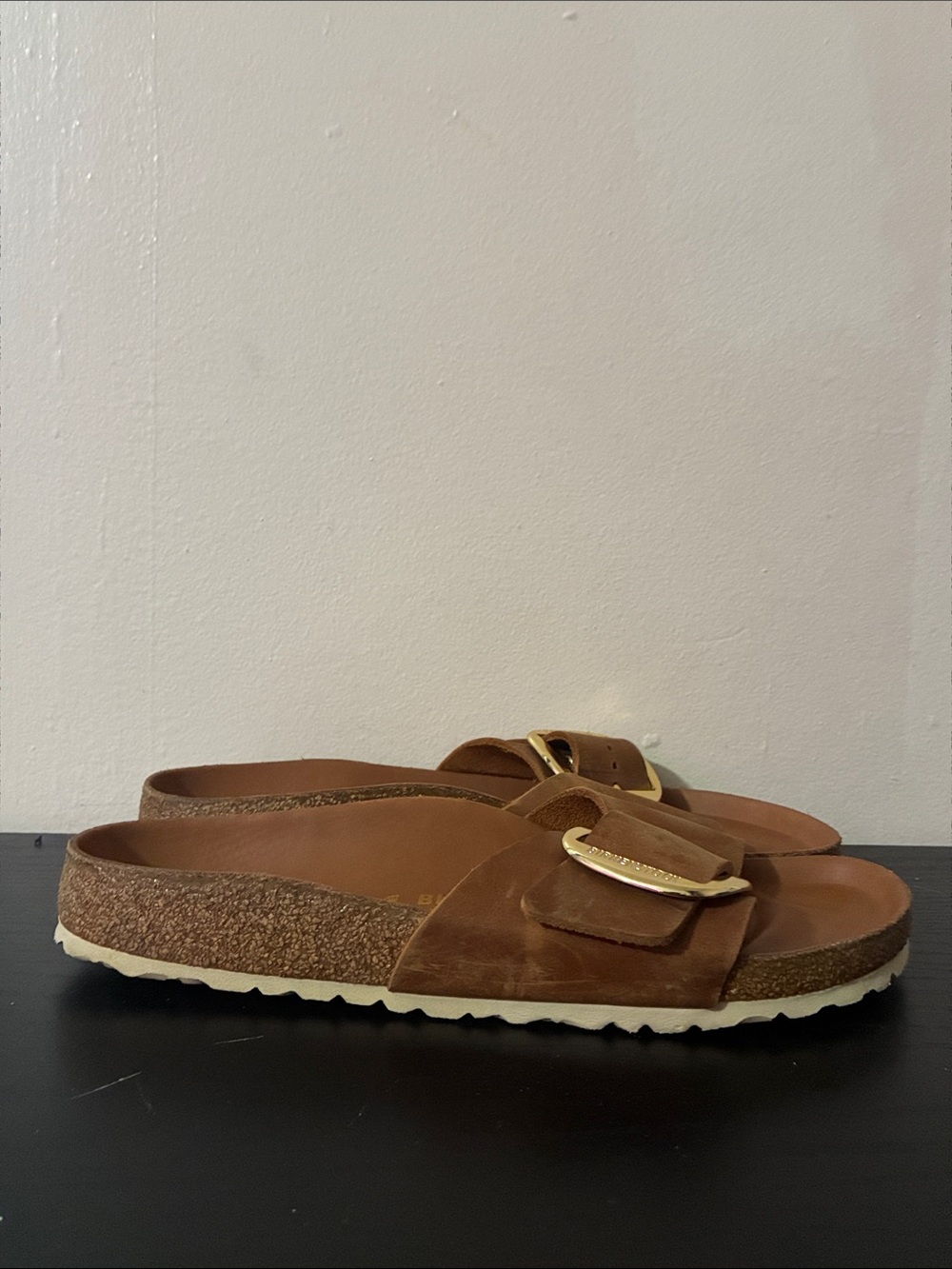 Birkenstock Madrid Big Buckle sandals cognac oiled women’s size EU42 L11 M9